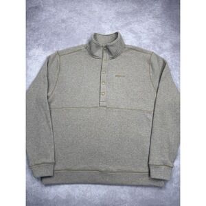 Marmot Mountain Works Pullover Sweater Mens XL Gray Wool Blend Snap Fleece 2022